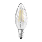 Ledvance Classic LED E14 Kerze Fadenlampe Klar 3.4W 470lm - 940 Cool white | Höchste Farbwiedergabe - Dimmbar - Ersatz für 40W