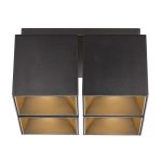 Nordlux Spot Ethan Schwarz - Aluminium | 4x GU10 Max 35W