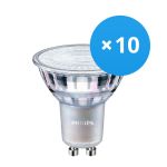 Mehrfachpackung 10x Philips MASTER Value LED Spot GU10 PAR16 4.9W 355lm 60D - 927 Extra Warmweiß | Höchste Farbwiedergabe - Dimmbar - Ersatz für 50W
