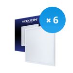 Mehrfachpackung 6x Noxion LED Panel Delta Pro V2.0 Highlum 40W 5280lm - 830 Warmweiß | 62.5x62.5cm - UGR <19 - Dali Dimmbar - Philips Xitanium Treiber