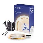 Noxion LED-Streifen Naga 5 Meter Komplettset - Smart Wifi - 24V - 320LEDs/m - COB - 8W/m - 930 Warmweiß | 8mm - IP20 - Höchste Farbwiedergabe