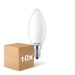 Mehrfachpackung 10x Philips Corepro LED Kerze E14 Matt 6.5W 806lm - 840 Kaltweiß | Ersatz Für 60W