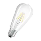 Osram Classic LED E27 Edison Fadenlampe Klar 6.5W 806lm - 827 Extra Warmweiß | Ersatz Für 60W