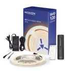 Noxion LED-Streifen Naga 5 Meter Komplettset - 24V - 120LEDs/m - 9.6W/m - 927 Extra Warmweiß | 8mm - IP20 - Höchste Farbwiedergabe - SMD2835