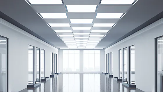 Flurbeleuchtung mit LED-Panels Flurbeleuchtung mit LED-Panels